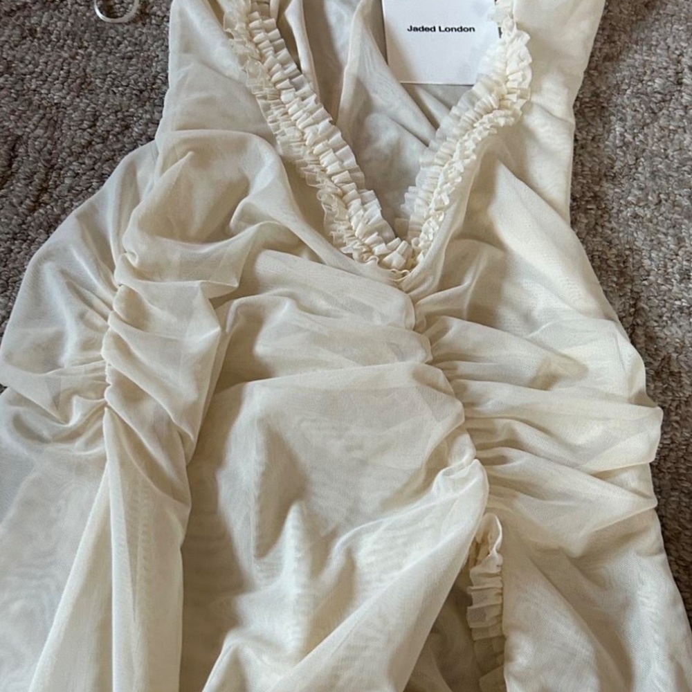 Jaded London Fatale Max Dress, Cream